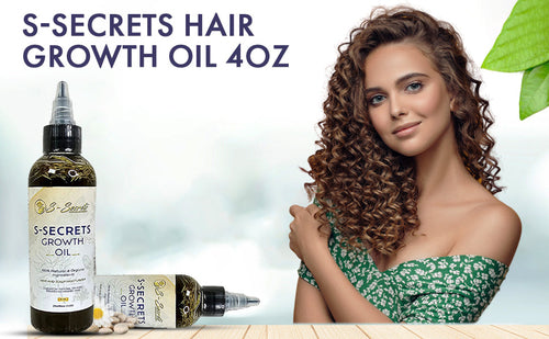 S-Secrets Scalp Stimulator Hair Growth Oil 2oz - Herbal Biotin &