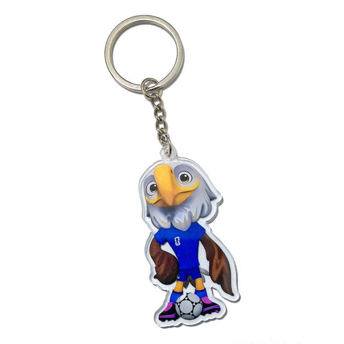 World Cup Mascots Moose, Sea Eagle, Jaguar Acrylic Keychain Pendant